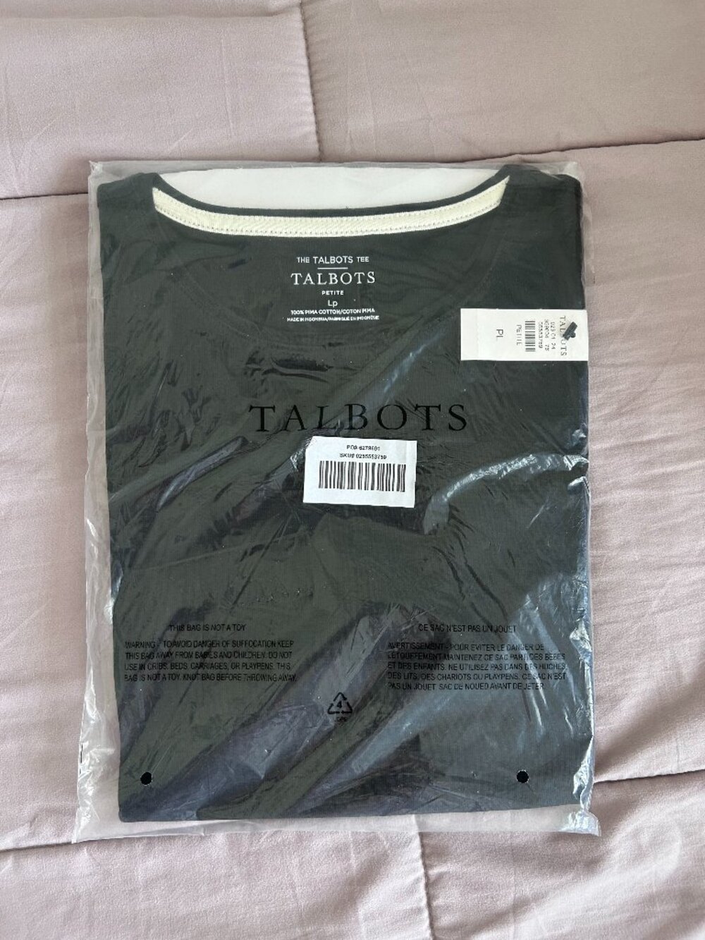 Talbots Navy Top